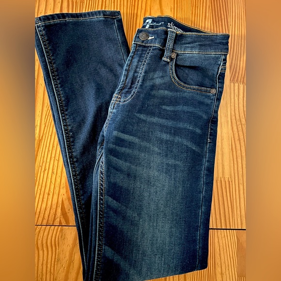 7 For All Mankind Girl’s Slimmy Size 12 Jeans - Picture 1 of 8